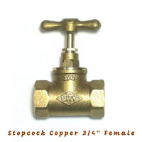 Stopcock Copper 3/4" Female